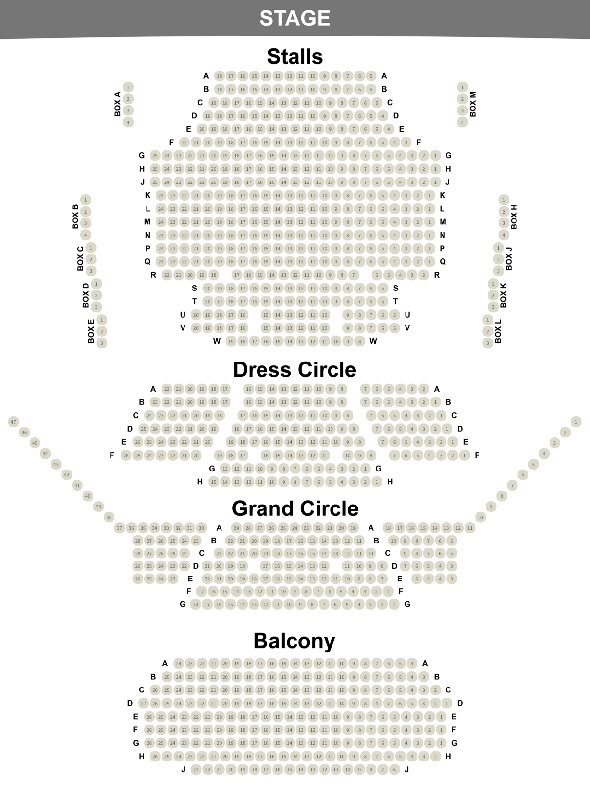 Seating Plan Lyric Theatre